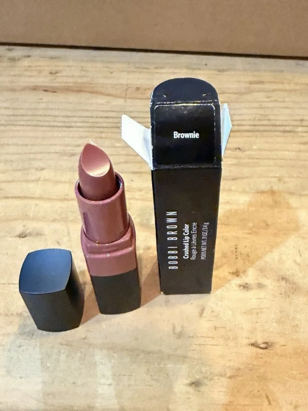 Bobbi Brown BROWNIE Crushed Lip Color Lipstick .11 oz New W/ Box